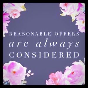 Reasonable offers always welcome!